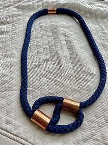 Náhrdelníky - Variabilný náhrdelník (Modrá) - 16388389_