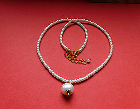Náhrdelníky - Náhrdelník - minimalistické perličky, Gold Filled - 16389254_