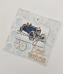 Papiernictvo - pohľadnica pre pána k 40. narodeninám - 16389011_