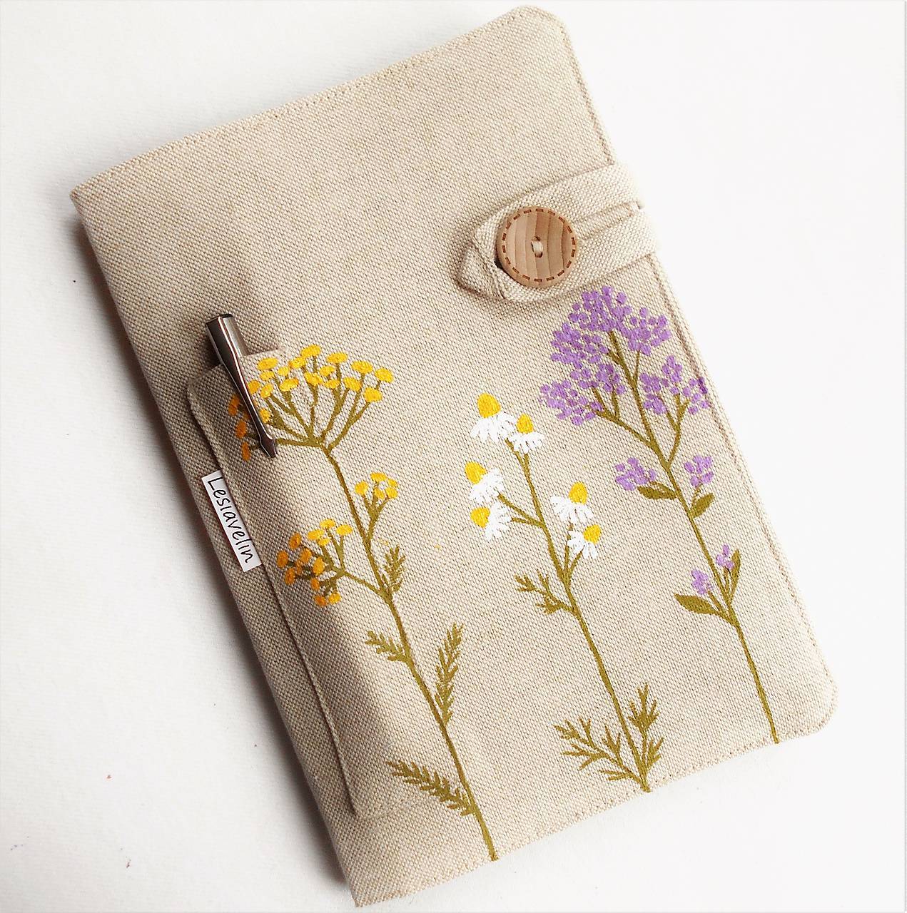 Zápisník A5 - Bylinková záhrada (ručne maľovaný)