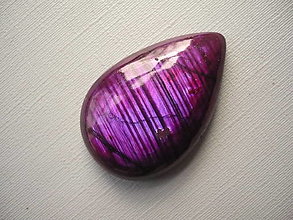Minerály - Kabošon - labradorit fialový 32 mm, č.27f - 16388946_