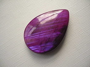 Minerály - Kabošon - labradorit fialový 32 mm, č.38f - 16389002_