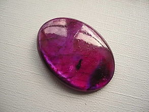 Minerály - Kabošon - labradorit fialový 30 mm, č.54f - 16389106_