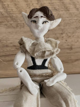Sochy - Handmade bábka elfa. - 16387131_