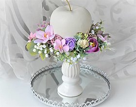 Dekorácie - jemná dekorácia jabĺčko na podstavci - 16388554_