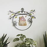 Dekorácie - rozkvitnutý jarný domček s motýlikmi - 16391551_