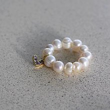 Prstene - Korálkový prsteň s príveskom - 16391211_