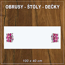 Úžitkový textil - Obrus MOTÝLE 1 (100 x 40 cm) - 16391524_