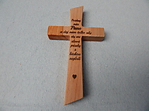 Dekorácie - Drevený svadobný kríž - 16394904_