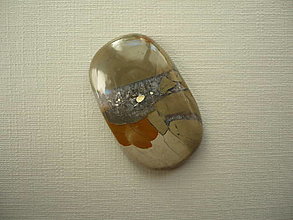 Minerály - Kabošon - jaspis obrázkový 28 mm, č.6f - 16395637_