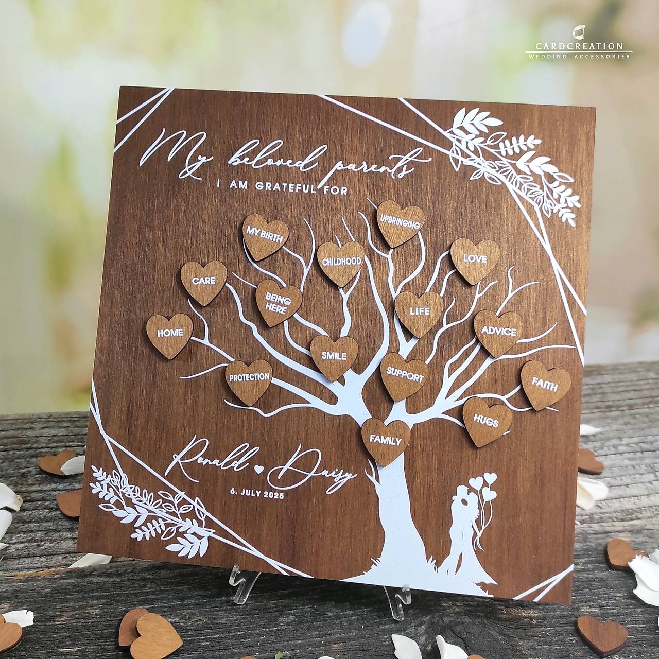 Drevený darček pre rodičov, PR003W