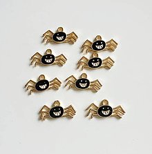 Komponenty - Prívesok pavúk 20x10 farebný KC gold - 16394838_