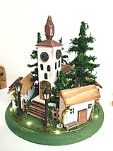 Dekorácie - Drevený kostolík - 16398887_