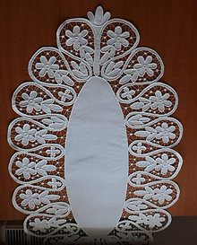 Úžitkový textil - Richelieu- Slávnostná, biela, 107,5 x 62 cm - 10464513_