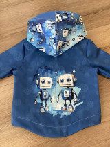 Detské oblečenie - softshellová bunda roboti 86 - 16397057_