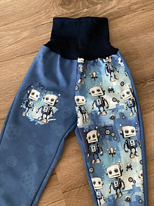Detské oblečenie - softshellové nohavice roboti 86-92 - 16397418_