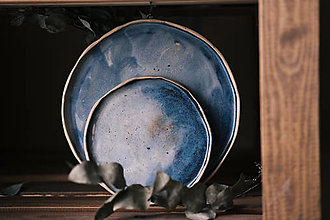 Nádoby - Set talířů  (Modrá) - 16396862_