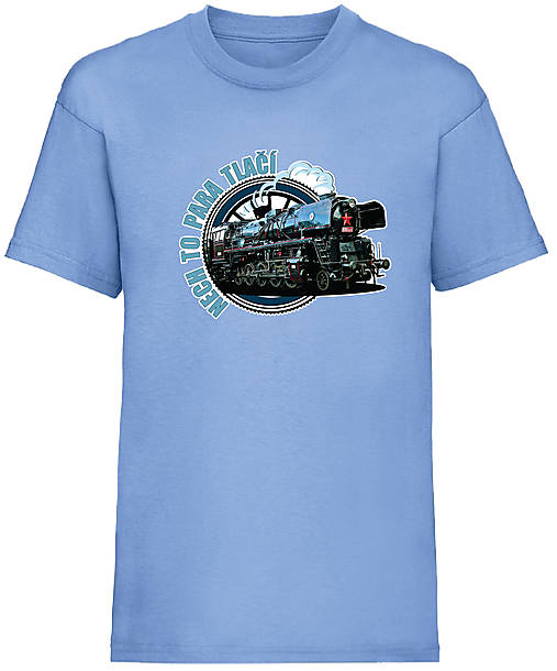 Detské oblečenie - Nech to para tlačí detské (12-14 rokov - Modrá) - 16399048_