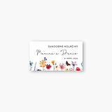 Úložné priestory & Organizácia - Kvetinové svadobné etikety na výslužky Marína - 16397100_