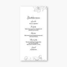 Papiernictvo - Romantické svadobné menu Amélia - 16396899_