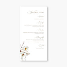 Papiernictvo - Kvetinové svadobné menu Valéria - 16396911_