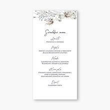Papiernictvo - Kvetinové svadobné menu Elisabeth - 16396913_