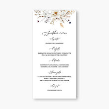 Papiernictvo - Kvetinové svadobné menu Romance - 16396914_