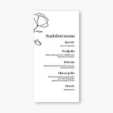 Papiernictvo - Minimalistické svadobné menu Olympia - 16396921_