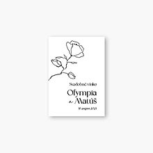 Úložné priestory & Organizácia - Minimalistické svadobné etikety na fľaše Olympia - 16397011_