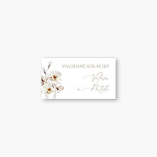 Úložné priestory & Organizácia - Kvetinové svadobné etikety na výslužky Valéria - 16397062_