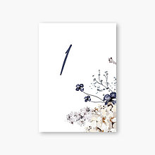 Papiernictvo - Kvetinové svadobné číslovanie stolov Michaela - 16397388_