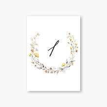 Papiernictvo - Kvetinové svadobné číslovanie stolov Renáta - 16397409_