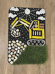 Úžitkový textil - Senzomotorický koberec Bager - 16399262_