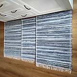 Úžitkový textil - Ručne tkaný koberec, riflľový 60x 160 cm - 16400527_