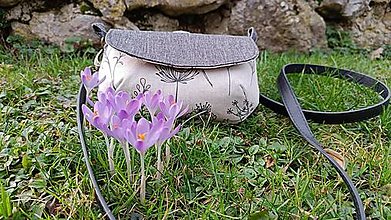 Kabelky - Mini kabelka lúčne kvety - 16400764_