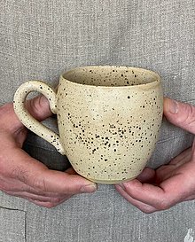 Nádoby - Big mug - Biscuit (400 ml) - 16401940_