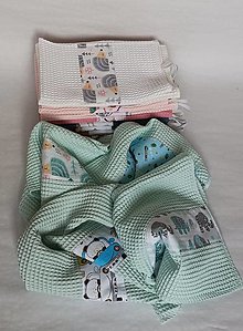 Úžitkový textil - Detský uteráčik (Mentolová) - 16400905_
