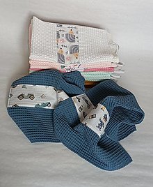 Úžitkový textil - Detský uteráčik (Tmavomodrá) - 16400910_