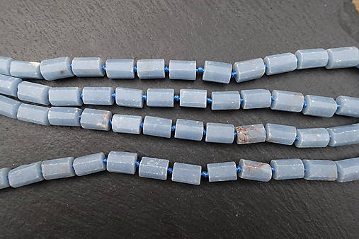 Minerály - Rýchly výber nepravidelných hranolov I 7-14 x 6-8 (Angelit) - 16402291_