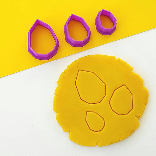 Nástroje - Slzy hranaté diamanty - sada vykrajovačiek na šperky (24-04) - 16401218_