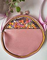 Detské tašky - Detská kabelka - ružová so sušenými kvetmi II. - 16402678_