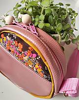 Detské tašky - Detská kabelka - ružová so sušenými kvetmi II. - 16402680_