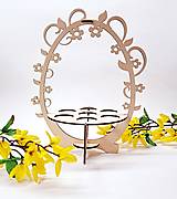 Dekorácie - Košík na kraslice s kvetinovým vzorom - 16400300_
