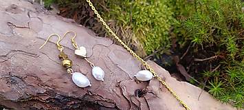 Sady šperkov - Set z pravych riecnych peral - 16404955_