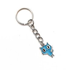 Kľúčenky - Kľúčenka - mačka (modrá) - 16406135_