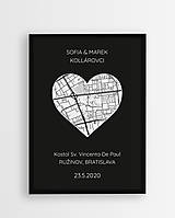 Grafika - Naša svadba (ČIERNA VERZIA) - personalizovaný plagát - 16403912_