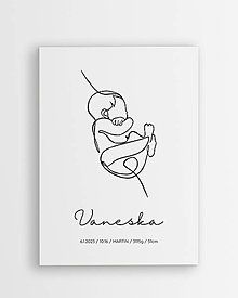 Grafika - Naše bábätko - personalizovaný plagát - 16404396_