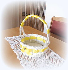 Úložné priestory & Organizácia - košík guľatý - veľkonočný na vajíčka (Žltá) - 16402988_