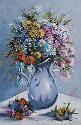 Obrazy - Obraz "Kytica lúčnych kvetov"- rozmer 33x50 cm. - 16405434_