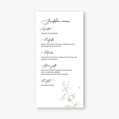Papiernictvo - Svadobné menu Linda - 16406014_